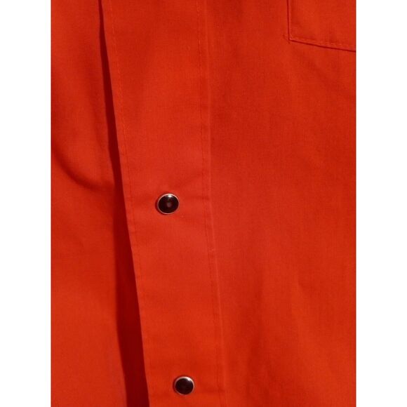 Chute 1 Shirt Mens XL Pearl Snap Long Sleeve Red Cowboy Western - Picture 4 of 5